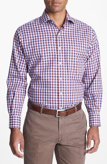 Peter Millar Multi Check Oxford Sport Shirt