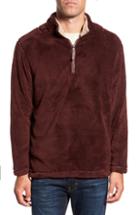 Men's True Grit Pebble Pile Quarter Zip Pullover - Purple