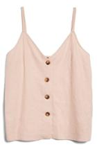 Women's Topshop Button Through Camisole Top Us (fits Like 0) - Pink