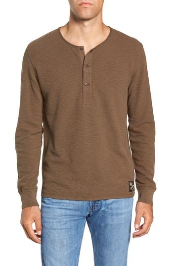 Men's Frye Matthew Knit Henley - Green