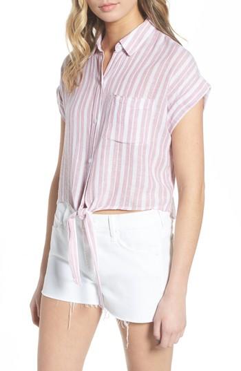 Women's Rails Amelie Tie Front Shirt - Pink
