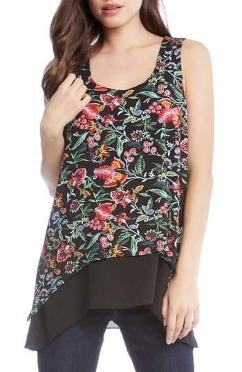 Women's Karen Kane Contrast Hem Top