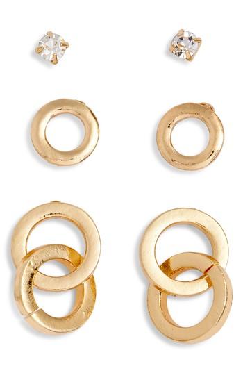 Women's Loren Olivia Circle 3-pack Assorted Earrings