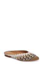 Women's Rebecca Minkoff Roxane Beaded Flat Mule M - Beige