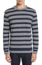Men's A.p.c. Stripe Sweat Jeremie Sweater, Size - Blue
