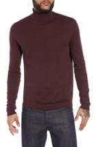 Men's Topman Classic Fit Turtleneck Sweater - Burgundy