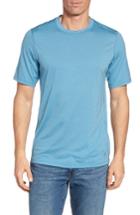 Men's Ibex 'all Day Weightless Wool Blend' T-shirt, Size - Blue