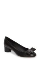 Women's Salvatore Ferragamo Ivrea Bow Pump B - Black