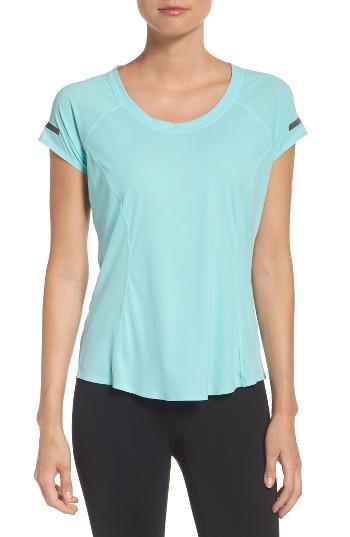 Women's Zella Run Play Tee - Blue/green