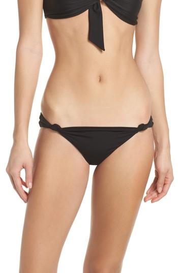 Women's For Love & Lemons Tropicana Knotted Bikini Bottoms - Black