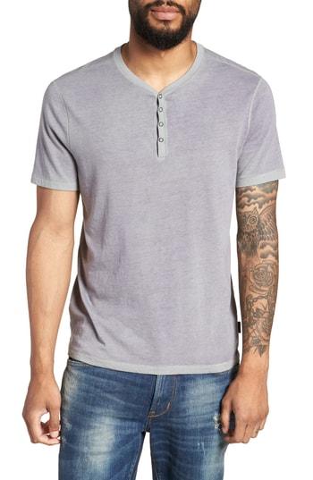 Men's John Varvatos Star Usa Fit Henley, Size X-small - Purple