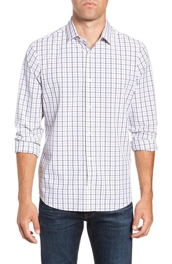 Men's Mizzen+main Moore Slim Fit Plaid Performance Sport Shirt - Blue