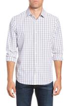 Men's Mizzen+main Moore Slim Fit Plaid Performance Sport Shirt - Blue