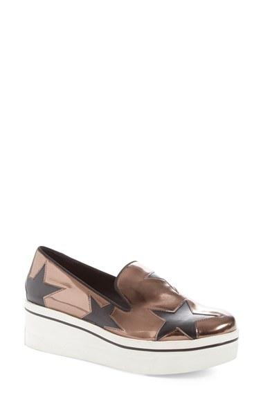 Women's Stella Mccartney 'binx Star' Slip-on Platform Sneaker Us / 35eu - Black
