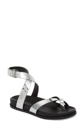 Women's Marc Fisher D Yarina Sandal, Size 10 M - Metallic