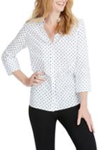 Women's Foxcroft Mary Star Dot Shirt - Black