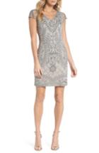 Women's Pisarro Nights Beaded Sheath Dress - Metallic