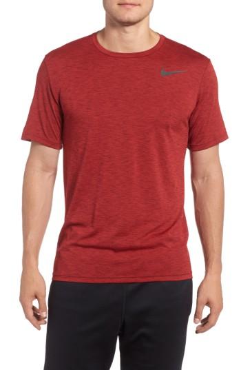 Men's Nike Hyper Dry Training Tee, Size - Red
