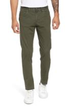 Men's Nordstrom Men's Shop Textured Stretch Cotton Pants - Green