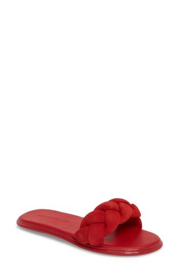 Women's Rebecca Minkoff Palma Slide Sandal M - Red