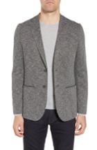 Men's Ted Baker London Slim Fit Textured Jersey Sport Coat (m) - Grey