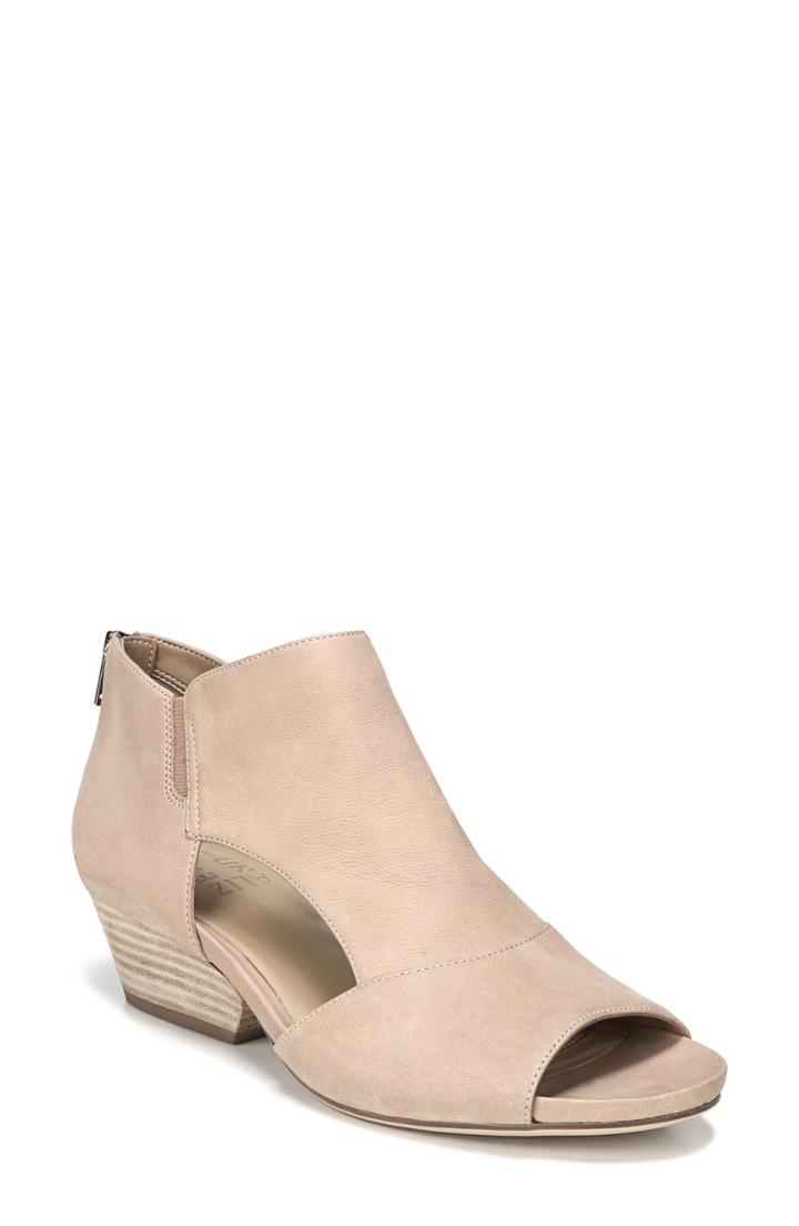 Women's Naturalizer Greyson Open Toe Bootie .5 M - Brown