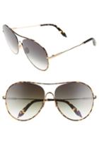 Women's Victoria Beckham Loop 63mm Oversize Round Sunglasses - Aurora