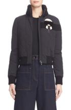 Women's Fendi Karlito Puffer With Genuine Shearling & Fur Trim
