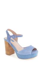 Women's Topshop 'lana' Chunky Platform Sandal .5us / 38eu - Blue