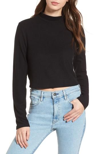 Women's Bp. Mock Neck Pullover, Size - Black