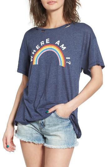 Women's Wildfox Where Am I Tee - Blue