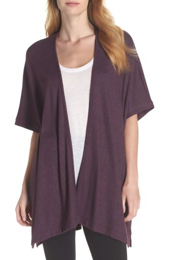 Women's Natori Retreat Sweater Knit Cardigan - Purple