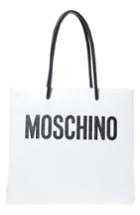 Moschino Large Logo Transformers Print Leather Tote -