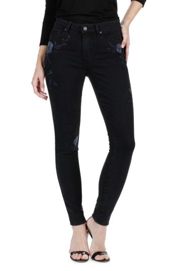 Women's Paige Hoxton High Waist Ultra Skinny Jeans - Black