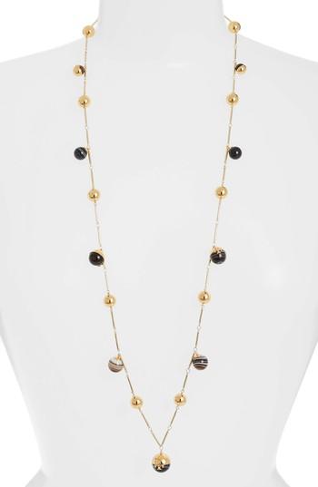 Women's Tory Burch Logo Bead Rosary Necklace