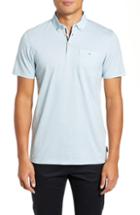 Men's Ted Baker London Igwan Slim Fit Short Sleeve Polo (l) - Blue