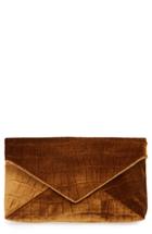 Dries Van Noten Velvet Envelope Clutch -
