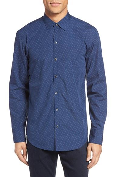 Men's Zachary Prell Maurizio Trim Fit Print Sport Shirt