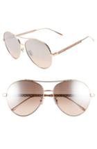 Women's Jimmy Choo Noria 61mm Special Fit Gradient Aviator Sunglasses - Copper Gold