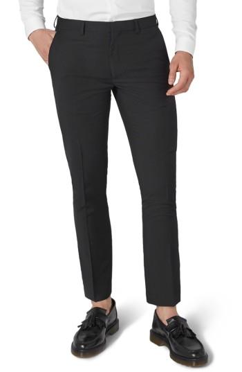 Men's Topman Black Skinny Fit Trousers X 30 - Black