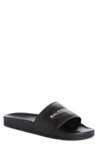 Men's Balenciaga Logo Slide Sandal Us / 40eu - Black