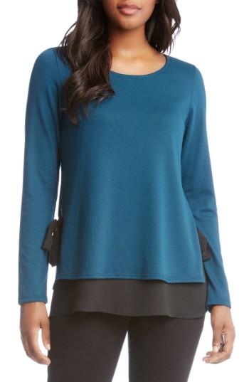 Women's Karen Kane Side Tie Sweater - Green