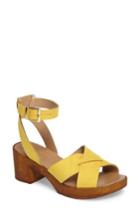 Women's Topshop Dolly Block Heel Sandal .5us / 40eu - Yellow