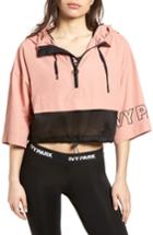 Women's Ivy Park Hooded Crop Logo Jacket - Red