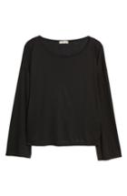 Women's Madewell Libretto Wide Sleeve Top, Size - Black