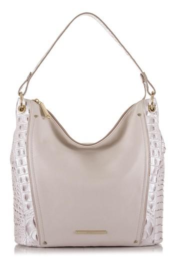 Brahmin Sevi Leather Hobo - White