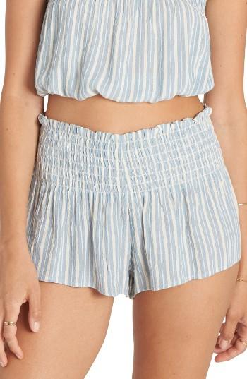 Women's Billabong Breezy Day Stripe Smocked Shorts
