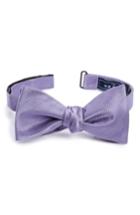 Men's The Tie Bar Herringbone Silk Bow Tie, Size - Purple