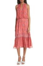 Women's Joie Chara Print Silk Midi Dress, Size - Red