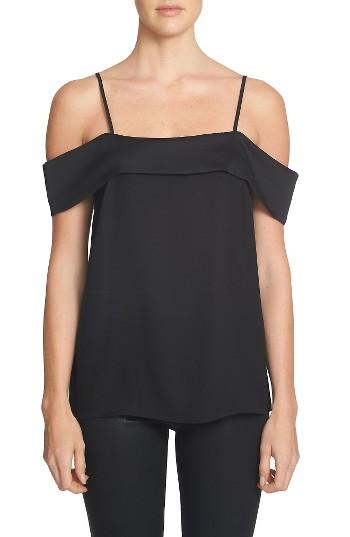 Women's 1.state Cold Shoulder Blouse, Size - Black